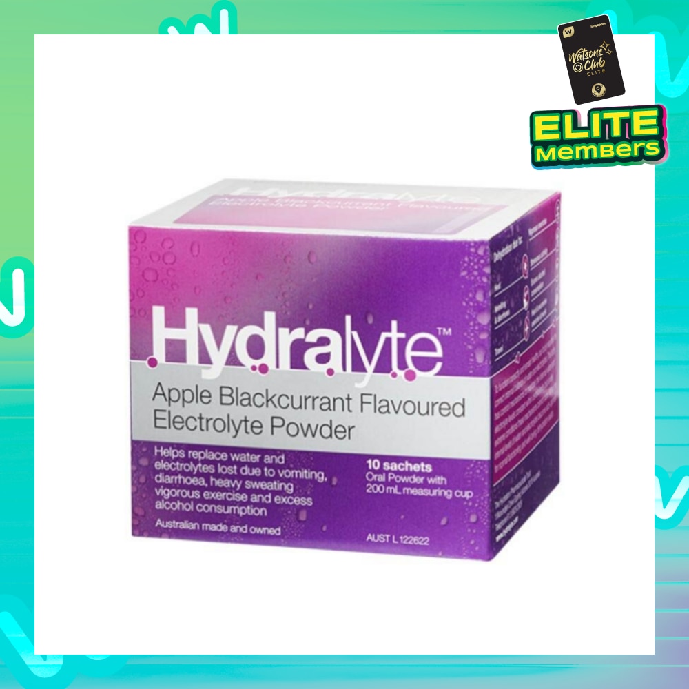 Electrolyte Powder (Apple Blackcurrant) Rehydration Solution 10s