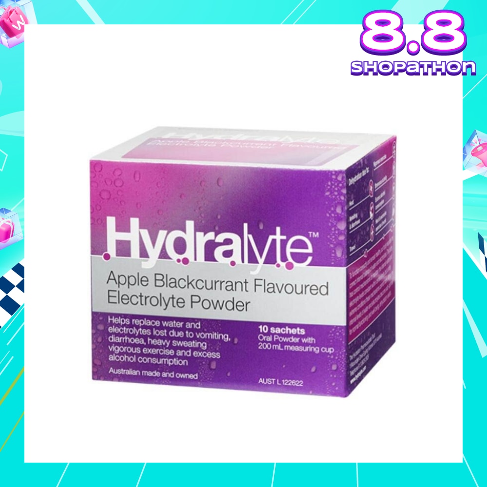 Electrolyte Powder (Apple Blackcurrant) Rehydration Solution 10s