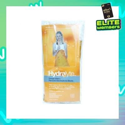HYDRALYTE Electrolyte Ice Blocks (Orange) Oral Rehydration Solution, 62.5ml x 5s