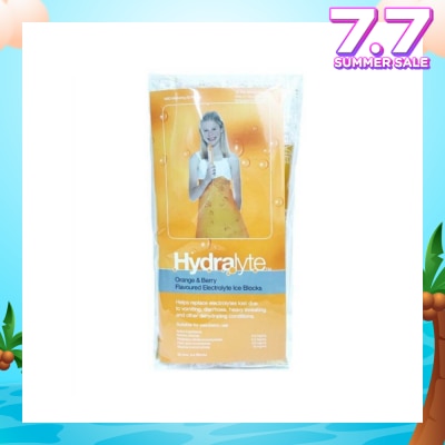 HYDRALYTE Electrolyte Ice Blocks (Orange) Oral Rehydration Solution, 62.5ml x 5s