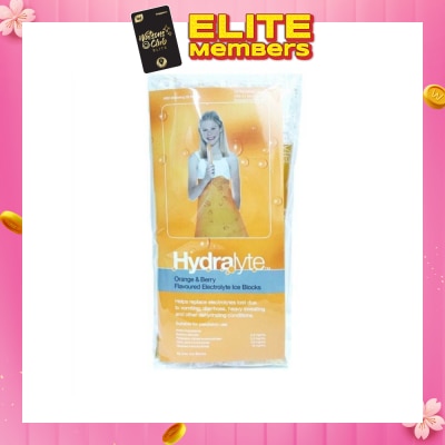HYDRALYTE Electrolyte Ice Blocks (Orange) Oral Rehydration Solution, 62.5ml x 5s