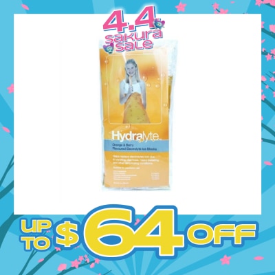 HYDRALYTE - Electrolyte Ice Blocks (Orange) Oral Rehydration Solution, 62.5ml x 5s