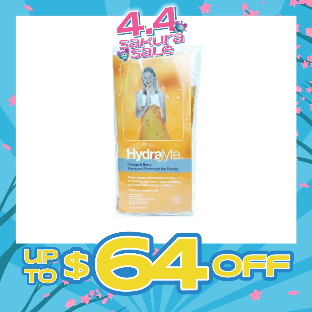 Electrolyte Ice Blocks (Apple Blackcurrant) Oral Rehydration Solution, 62.5ml x 5s