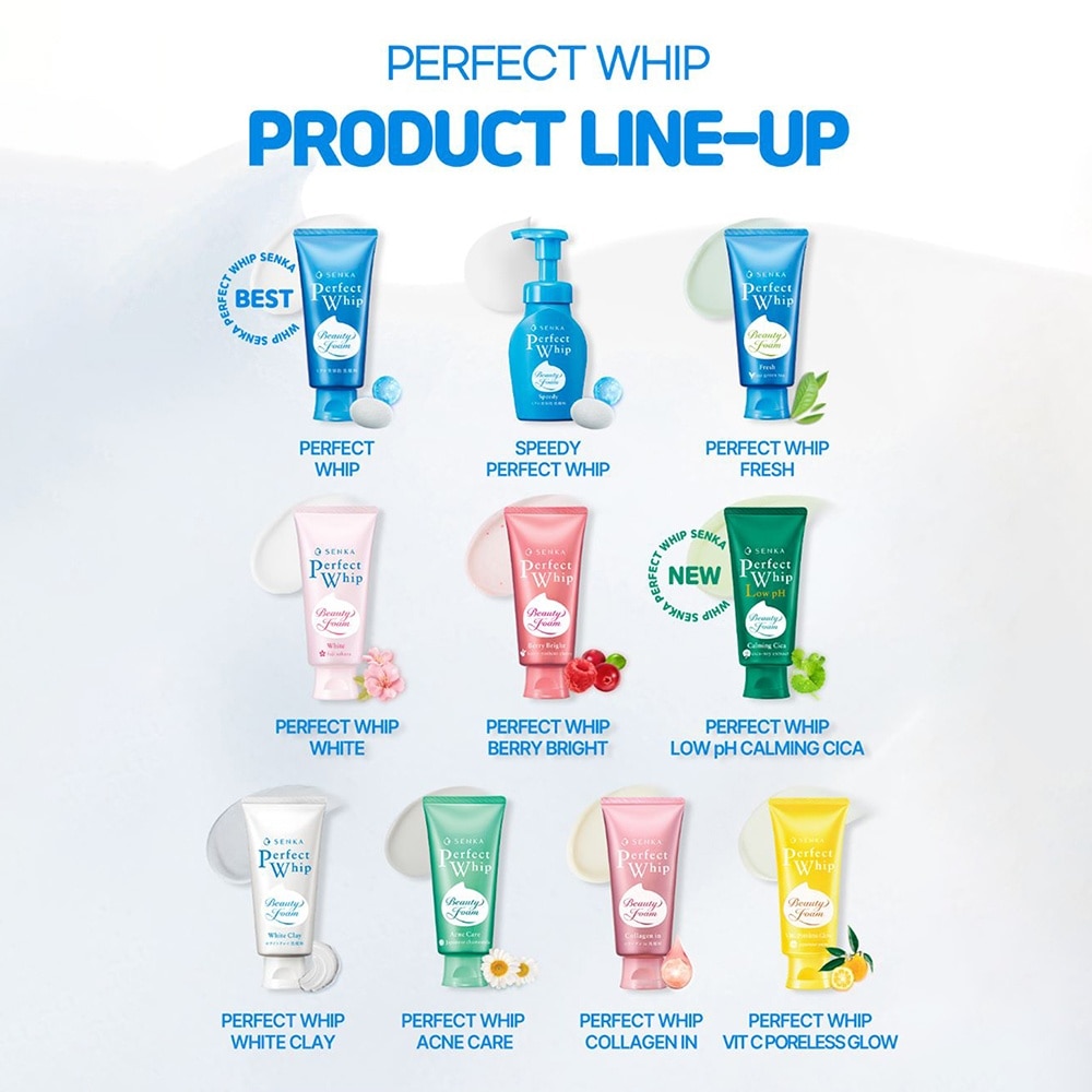 Perfect Whip Fresh Beauty Foam Facial Cleanser (For Matte and Oil-free Skin) 100g