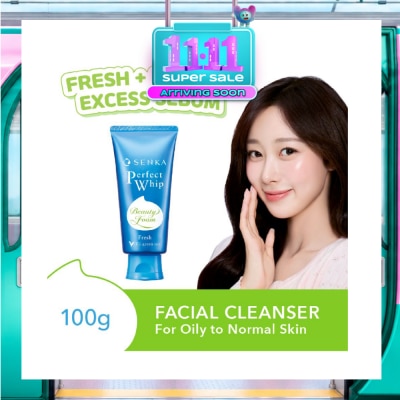 SENKA Perfect Whip Fresh Beauty Foam Facial Cleanser (For Matte and Oil free Skin) 100g image