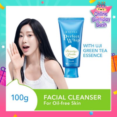 SENKA Perfect Whip Fresh Beauty Foam Facial Cleanser (For Matte and Oil-free Skin) 100g