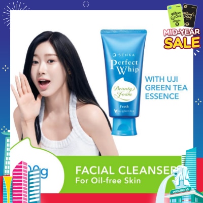 SENKA Perfect Whip Fresh Beauty Foam Facial Cleanser (For Matte and Oil-free Skin) 100g