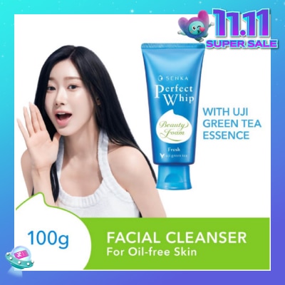 SENKA Perfect Whip Fresh Beauty Foam Facial Cleanser (For Matte and Oil-free Skin) 100g