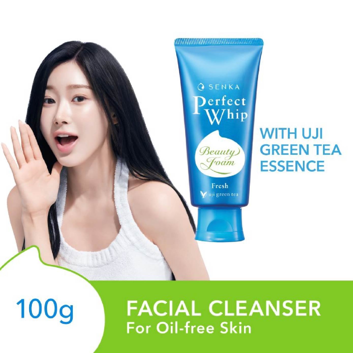 Perfect Whip Fresh Beauty Foam Facial Cleanser (For Matte and Oil-free Skin) 100g