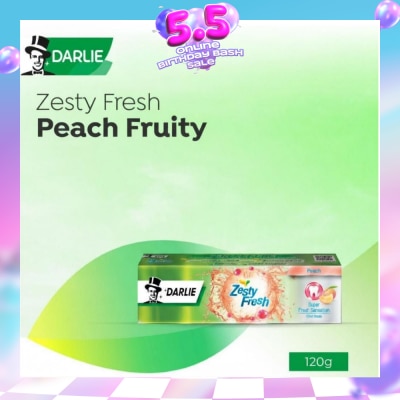 DARLIE - Zesty Fresh Toothpaste Peach Fruity (with iCool Beads) 120g (Expiry: Mar`2027)