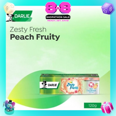 DARLIE - Zesty Fresh Toothpaste Peach Fruity (with iCool Beads) 120g (Expiry: Mar`2027)