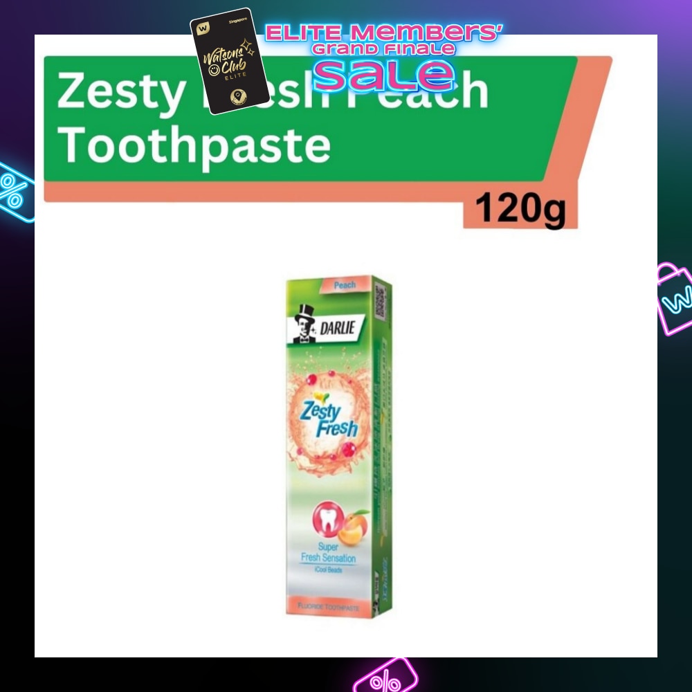 Zesty Fresh Toothpaste Fresh Peach (with iCool Beads) 120g