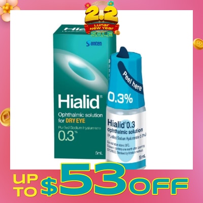 HIALID 0.3PCT EYE DROP 5ML