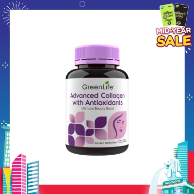 GREENLIFE Advanced Collagen with Antioxidants 120 Capsules