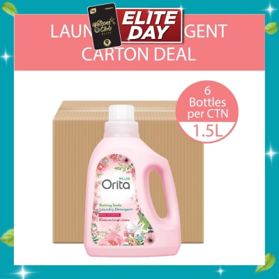 ORITA Baking Soda Laundry Detergent Rose Scented 1500g x 6s (Carton) image