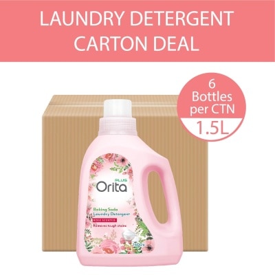 ORITA Baking Soda Laundry Detergent Rose Scented 1500g x 6s (Carton)