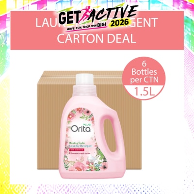 ORITA - Baking Soda Laundry Detergent Rose Scented 1500g x 6s (Carton) image