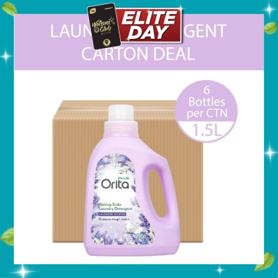 ORITA Baking Soda Laundry Detergent Lavender Scented 1500g x 6s image