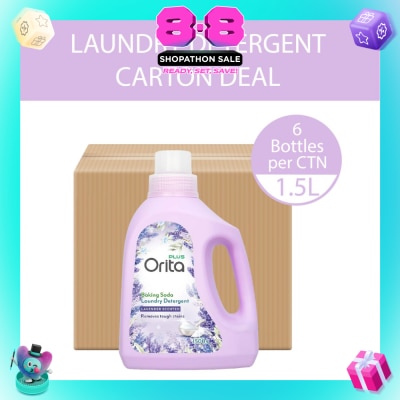 ORITA - Baking Soda Laundry Detergent Lavender Scented 1500g x 6s