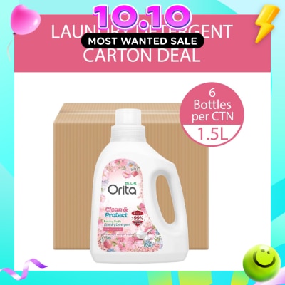 ORITA Baking Soda Laundry Detergent Floral Scented 1500g x 6s (Carton) image