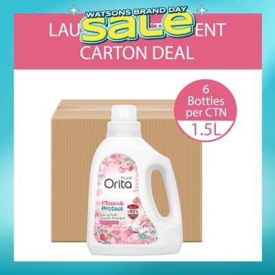 ORITA - Baking Soda Laundry Detergent Floral Scented 1500g x 6s (Carton)