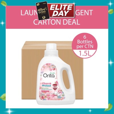 ORITA Baking Soda Laundry Detergent Floral Scented 1500g x 6s (Carton) image