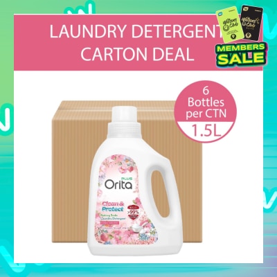 ORITA Baking Soda Laundry Detergent Floral Scented 1500g x 6s (Carton)