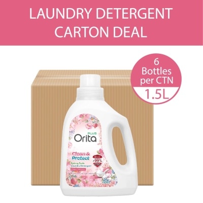 ORITA Baking Soda Laundry Detergent Floral Scented 1500g x 6s (Carton)