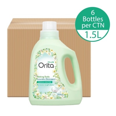 ORITA Baking Soda Laundry Detergent Freesia Scented 1500g x 6s (Carton)