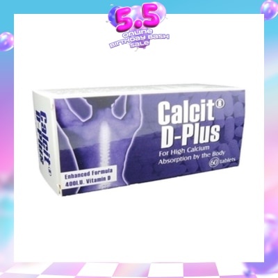 CALCIT D-PLUS - D- Plus 60 Tablets