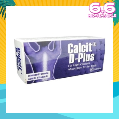 CALCIT D-PLUS D- Plus 60 Tablets