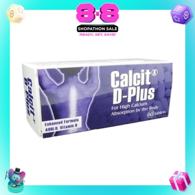CALCIT D-PLUS - D- Plus 60 Tablets