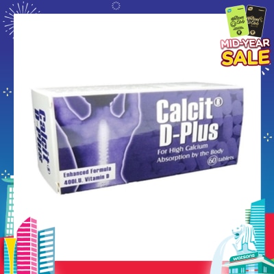CALCIT D-PLUS D- Plus 60 Tablets