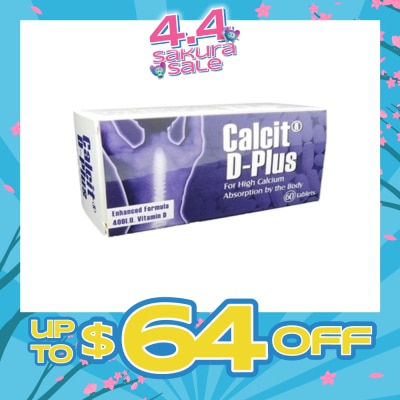 CALCIT D-PLUS - D- Plus 60 Tablets