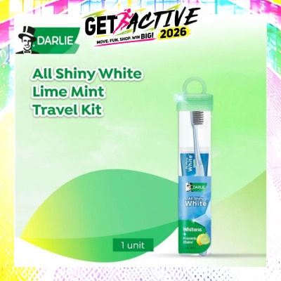 DARLIE - All Shiny White Lime Mint Whitening Toothpaste Travel Kit consists of All Shiny White Lime Mint Toothpaste 40g + Toothbrush 1s image