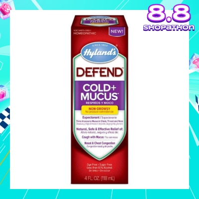 HYLAND'S Defend Cold + Mucus 118ml