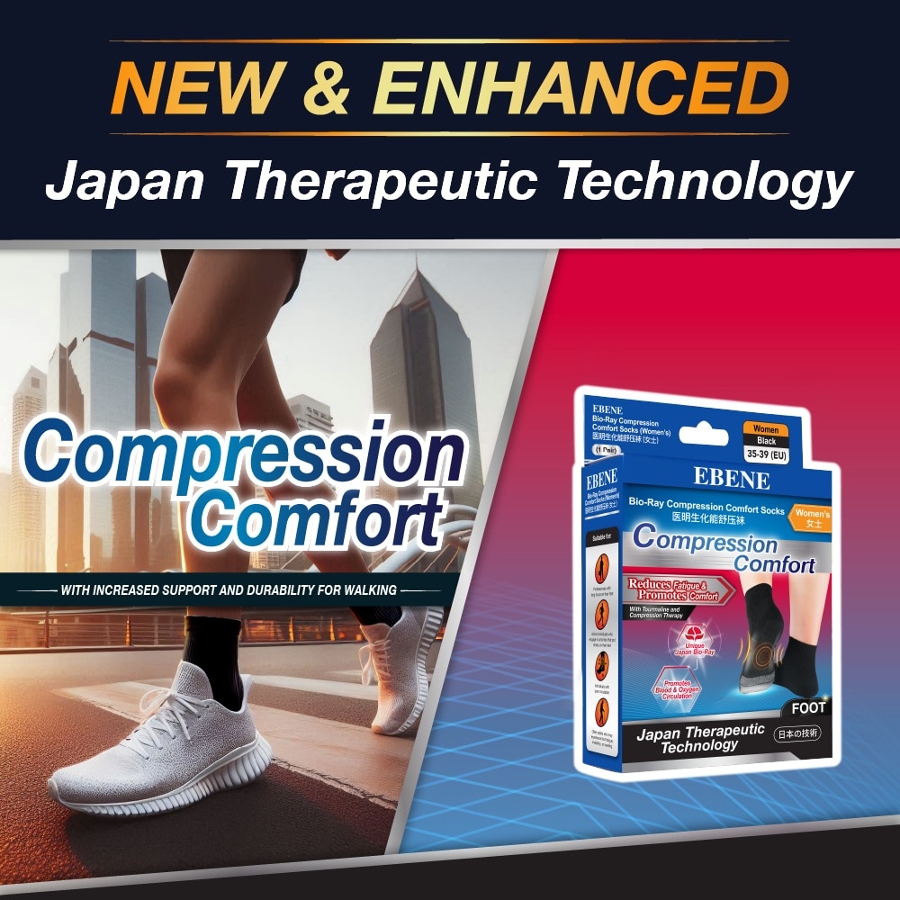 Bio-Ray Compression Comfort Socks (Women's) Black Pair 1s