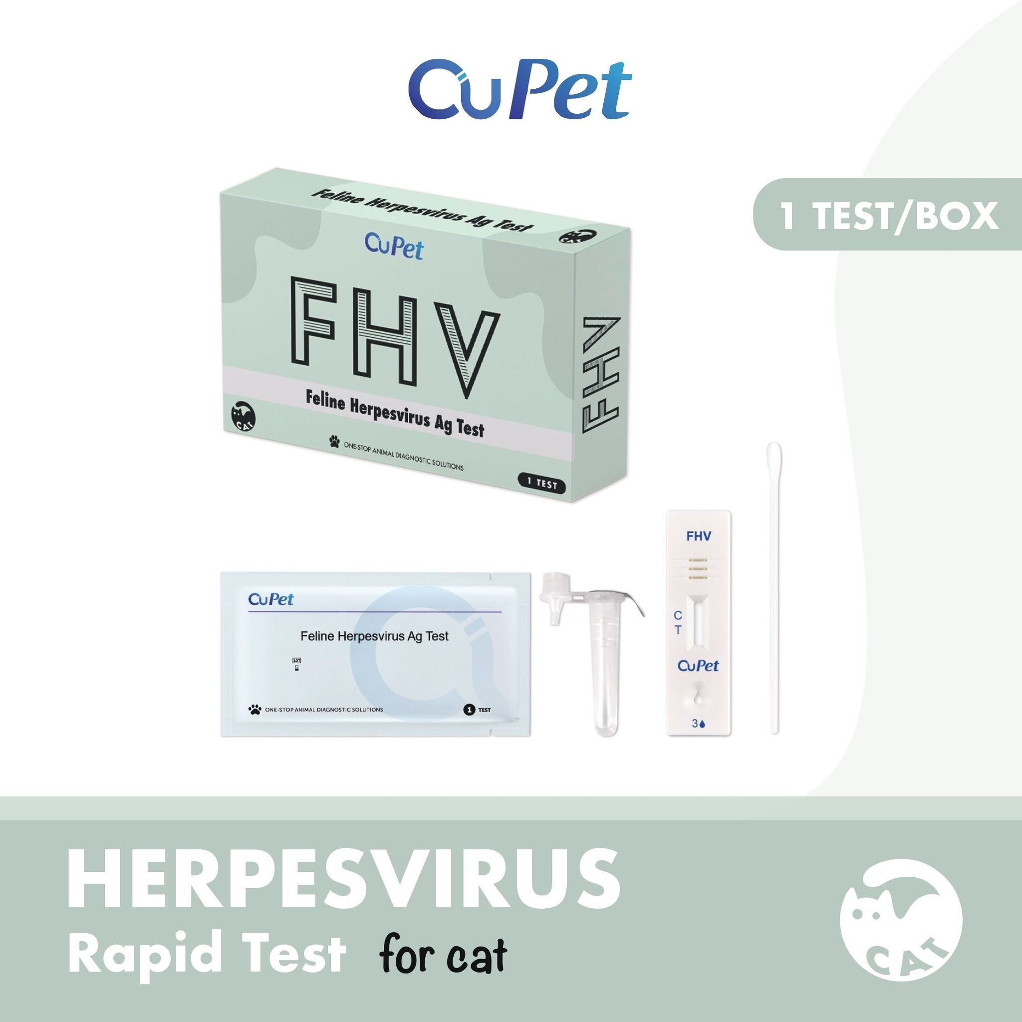 Feline Herpesvirus (FHV) Ag Test 1s