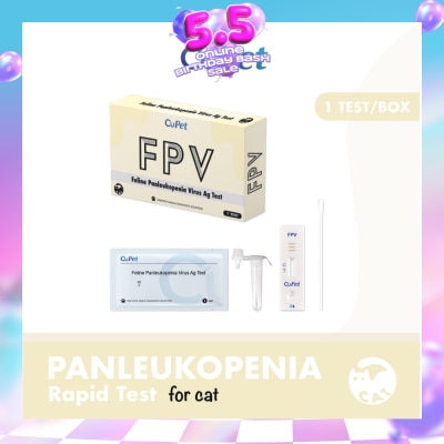 CUPETS - Feline Panleukopenia Virus (FPV) Ag Test 1s (Expiry: Apr`2027)