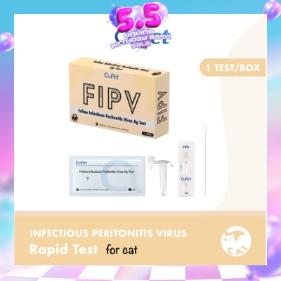CUPETS - Feline Infectious Peritonitis Virus (FIPV) Ag Test 1s (Expiry: Apr`2027)
