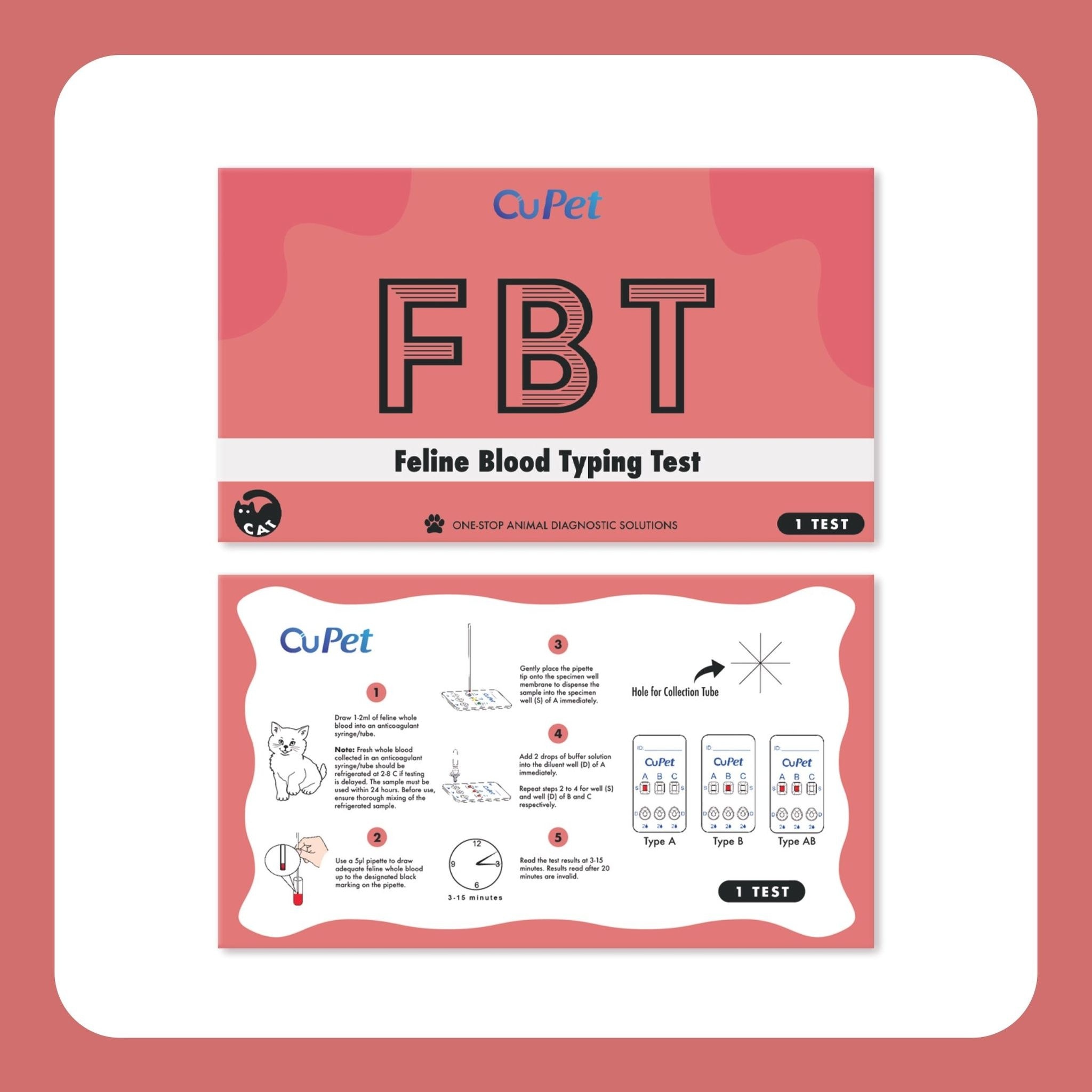 Feline Blood Typing (FBT) Test 1s