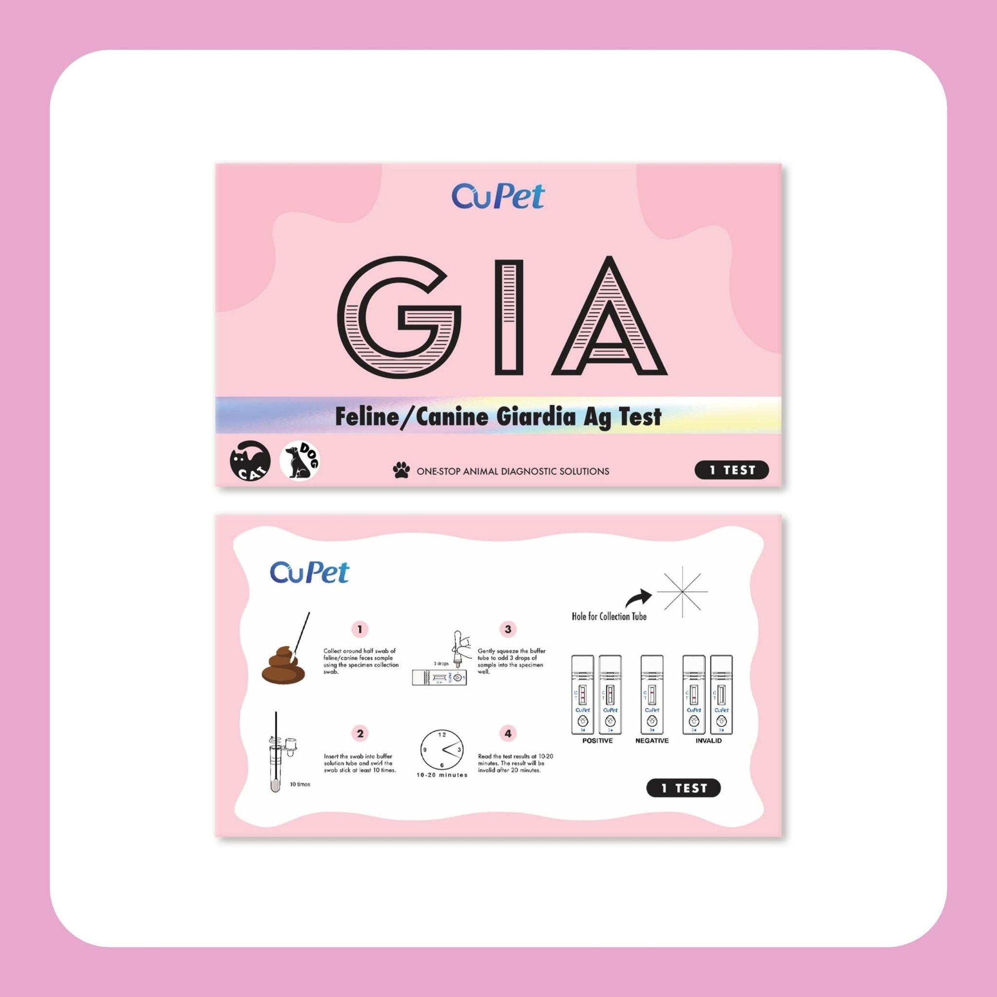 Canine/Feline Giardia (GIA) Ag Test 1s