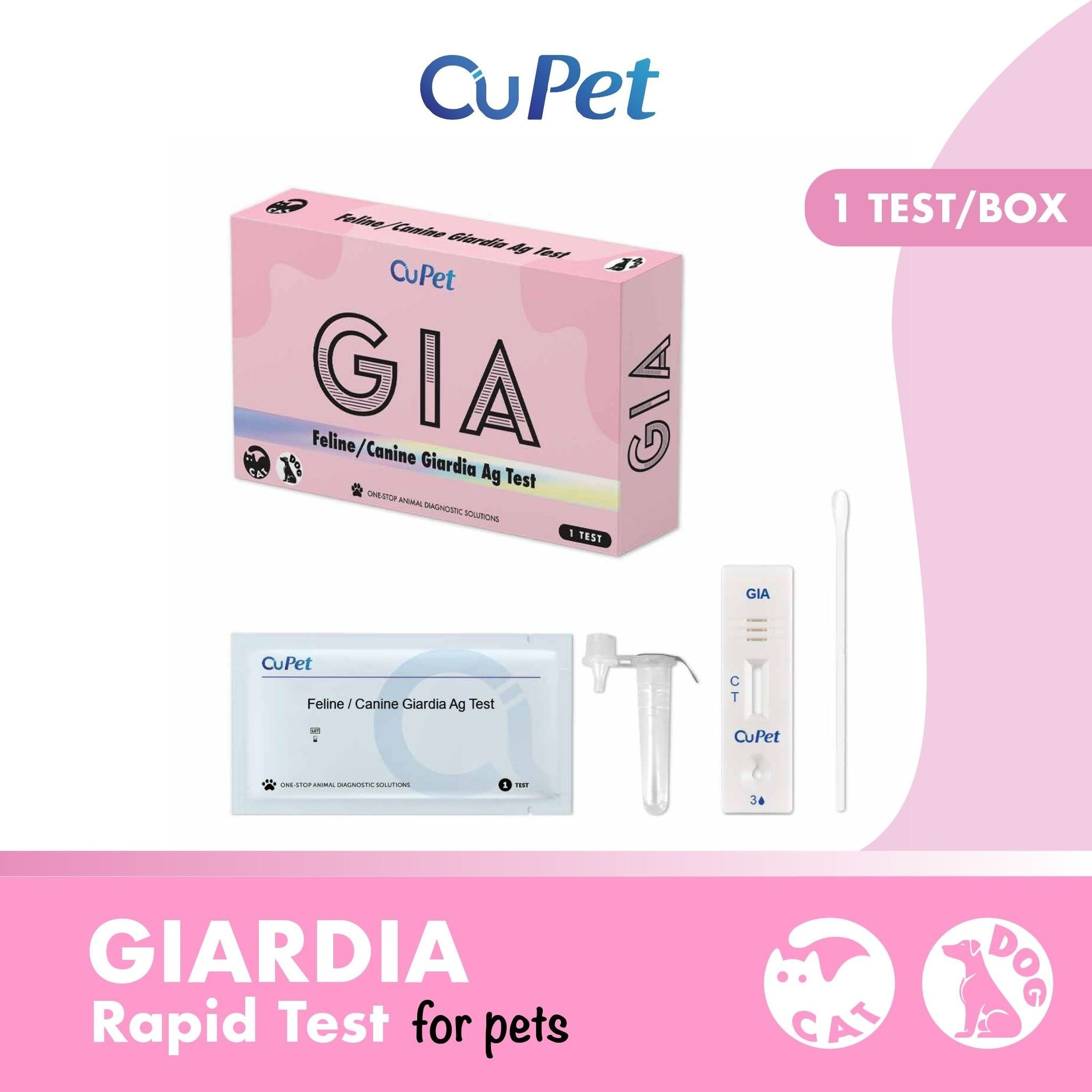 Canine/Feline Giardia (GIA) Ag Test 1s