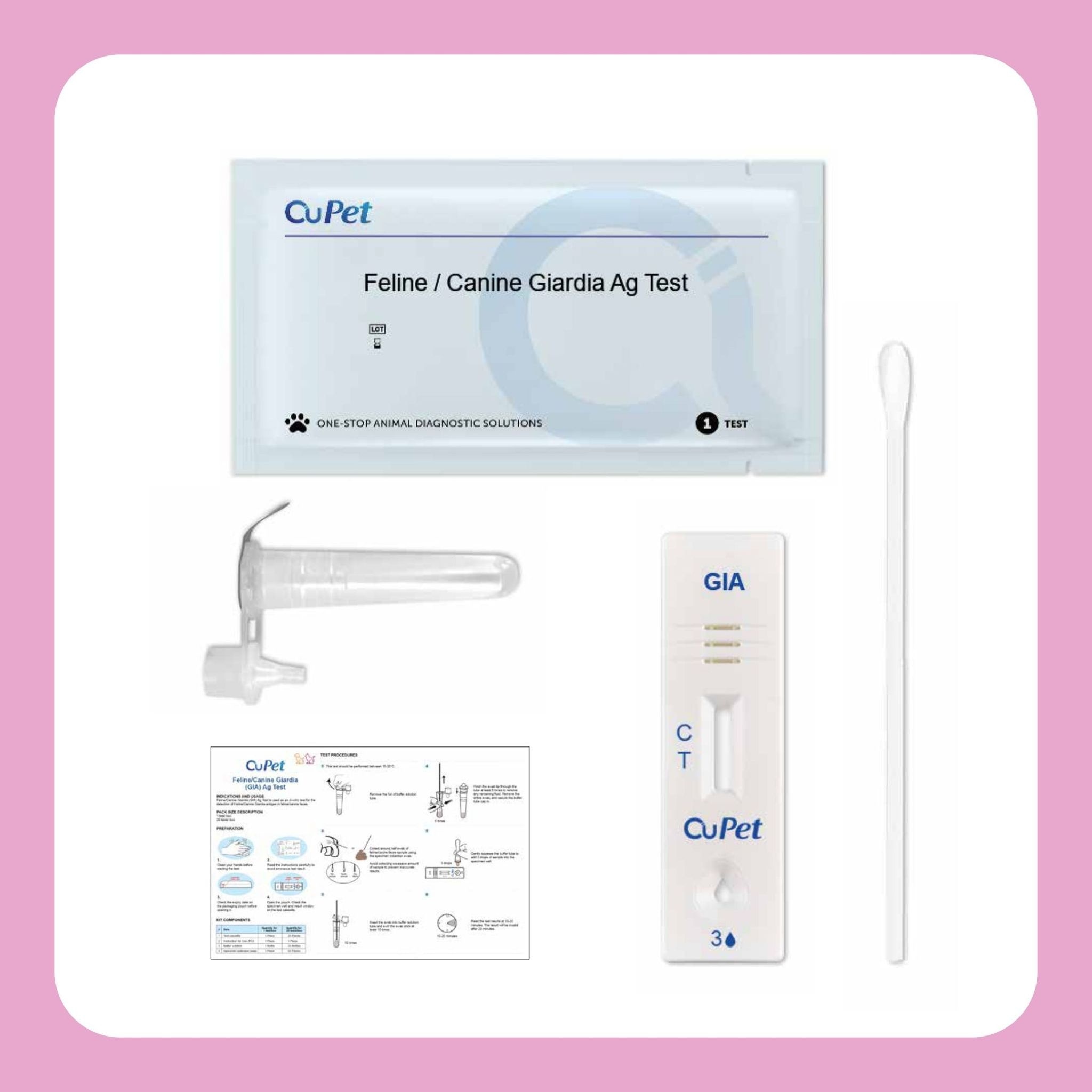 Canine/Feline Giardia (GIA) Ag Test 1s