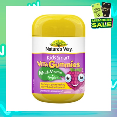 NATURES WAY Kids Smart Vita Gummies Multi-Vitamin + Vegies 60S