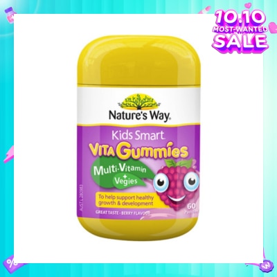 NATURES WAY Kids Smart Vita Gummies Multi-Vitamin + Vegies 60S