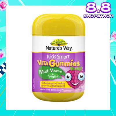 NATURES WAY Kids Smart Vita Gummies Multi-Vitamin + Vegies 60S