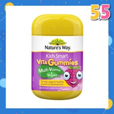 NATURES WAY Kids Smart Vita Gummies Multi-Vitamin + Vegies 60S