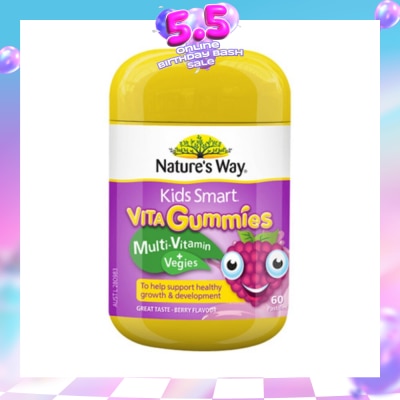 NATURES WAY - Kids Smart Vita Gummies Multi-Vitamin + Vegies 60S