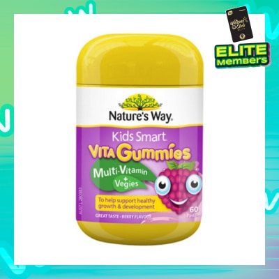 NATURES WAY Kids Smart Vita Gummies Multi-Vitamin + Vegies 60S